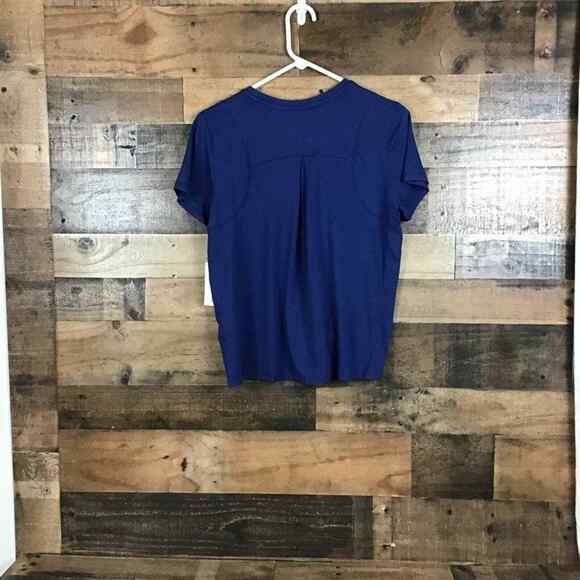 Tommy Hilfiger Women’s M Blue Pullover Knot Front T-Shirt Top Logo NWT - Picture 12 of 16
